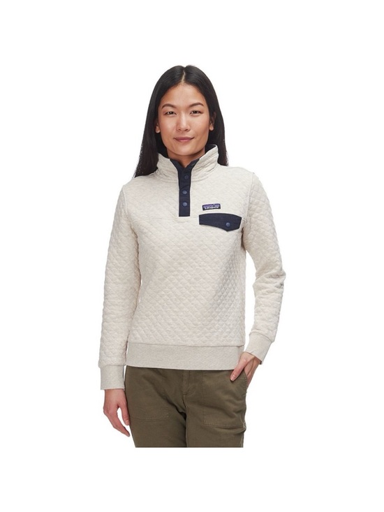 Patagonia Tops - Patagonia Organic Cotton Quilted Snap-T Pullover Sweatshirt Medium oatmeal tan